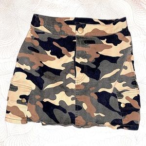 Camo Mini Skirt